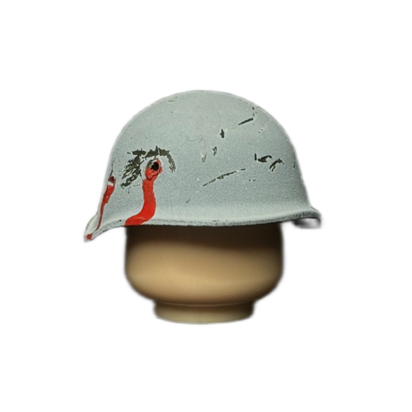 WW|| Soviet SSH Winter Bullet damage Helmet