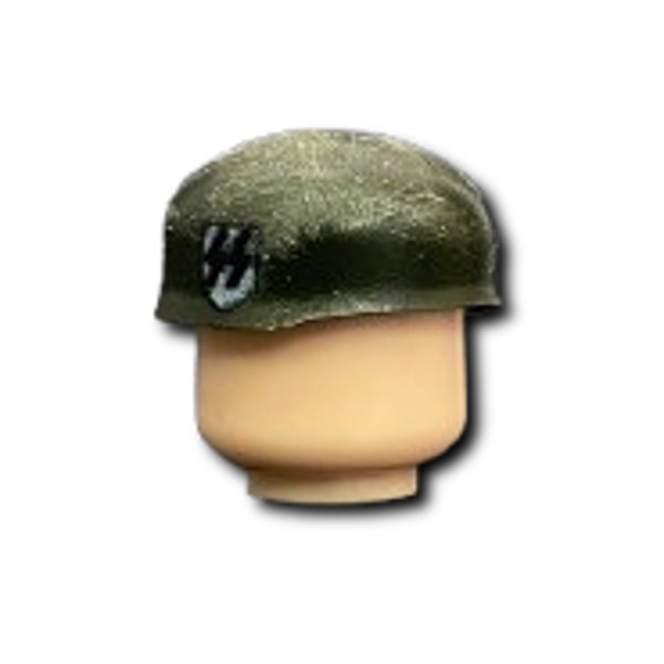 WW|| German Fallschirmjager Scratched Helmet (Green)