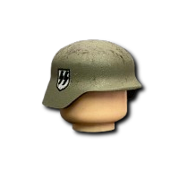 WW|| German Waffen SS Rusty Dusty Feldgrau Stahlhelmet