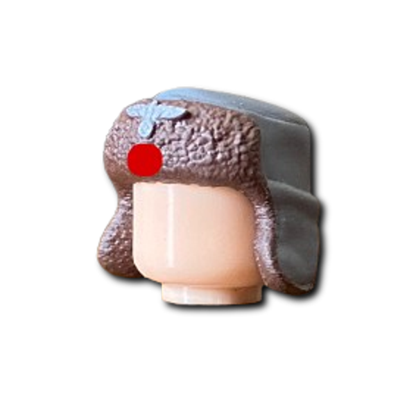 WW|| German Waffen SS Open Ushanka (Brown - Gray)