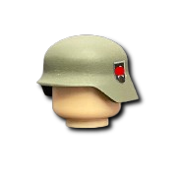 WW|| German Totenkopf Feldgrau Stahlhelmet