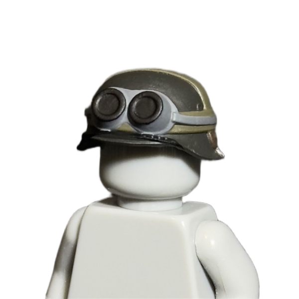 WW|| German Goggles Stahlhelmet (Metal Gray)