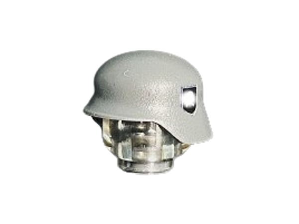 Waffen SS Totenkopf Stahlhelm (Gray - Decal)