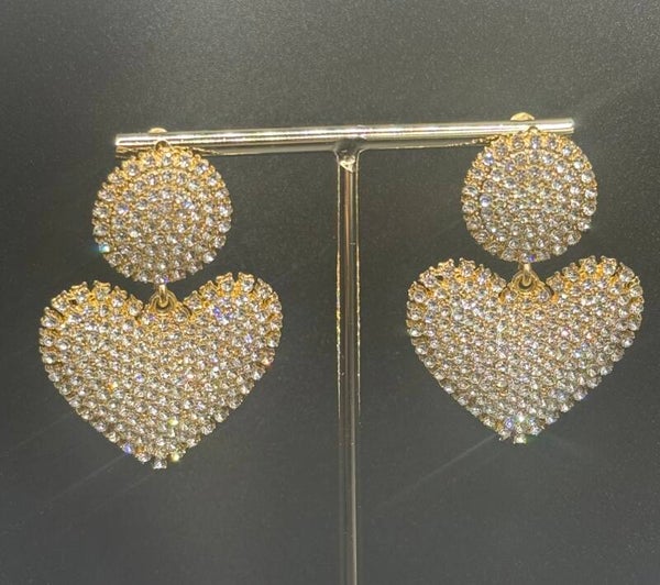 36 hart zilver met stenen