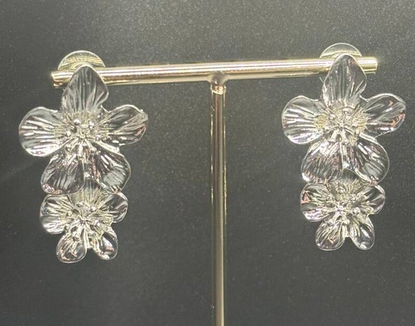 19 zilver dubbele bloem