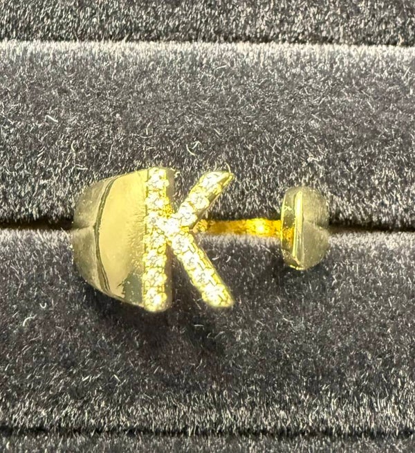 big letter k goud