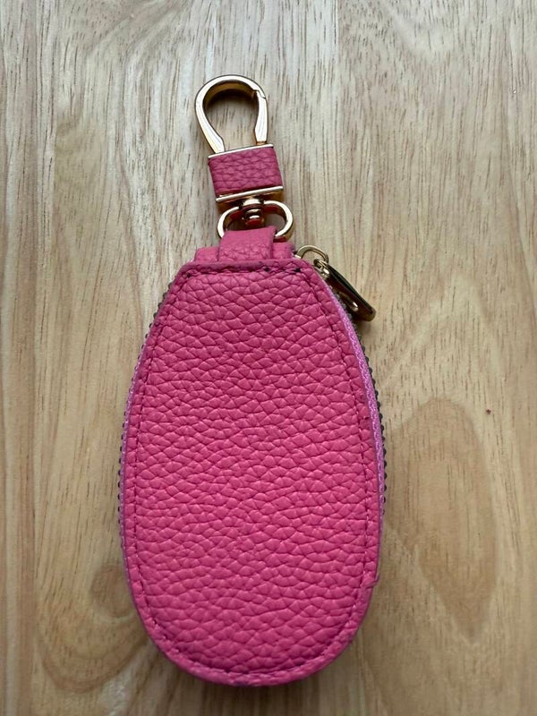 sleutelhanger auto fel roze