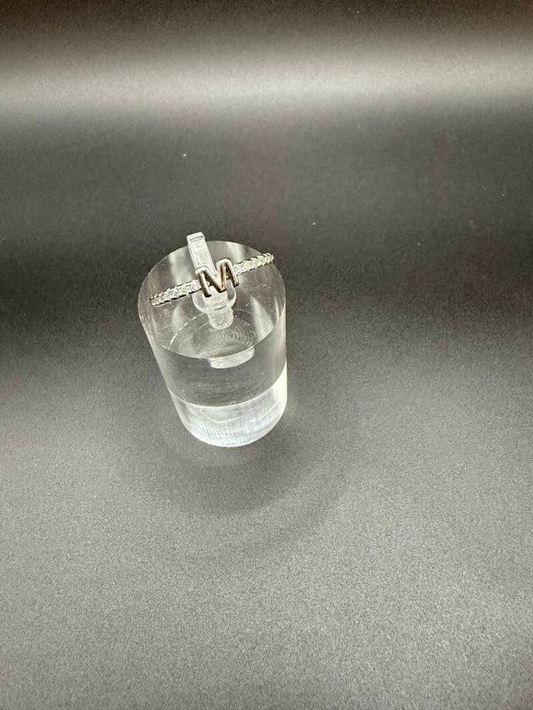 letter m smal zilver