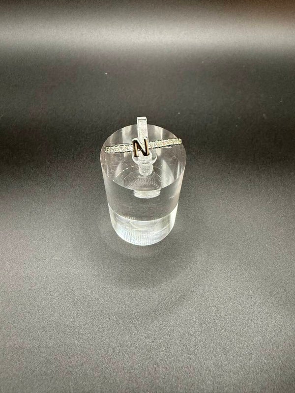 letter n smal zilver