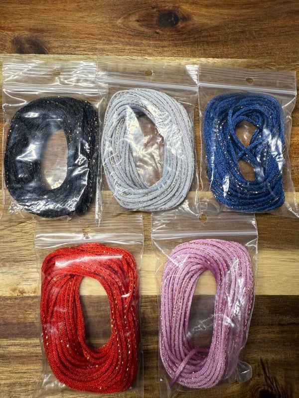 glitter koord  zakje