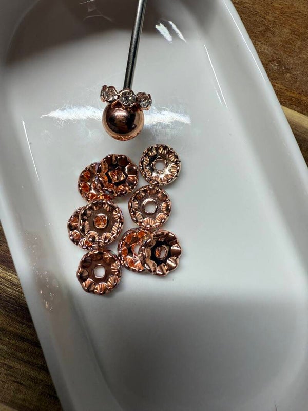 spacers rosé goud boog
