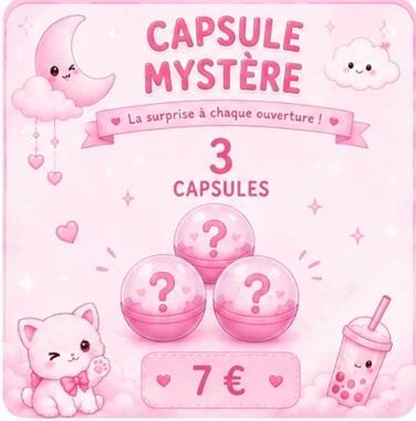 🩷 3 capsules mystère