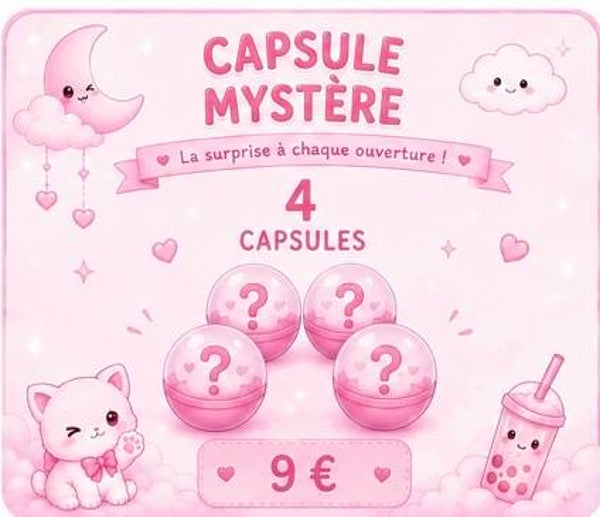 🩷 4 capsule mystère