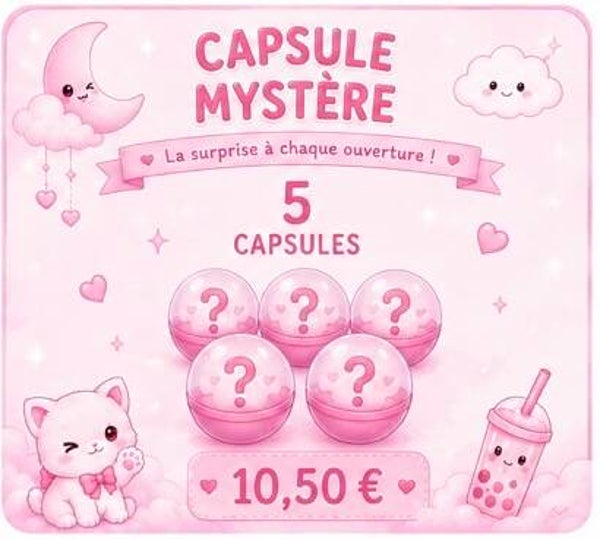 🩷 5 capsule mystère