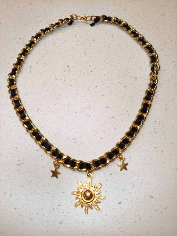 Celestial Ribbon-Chain Choker