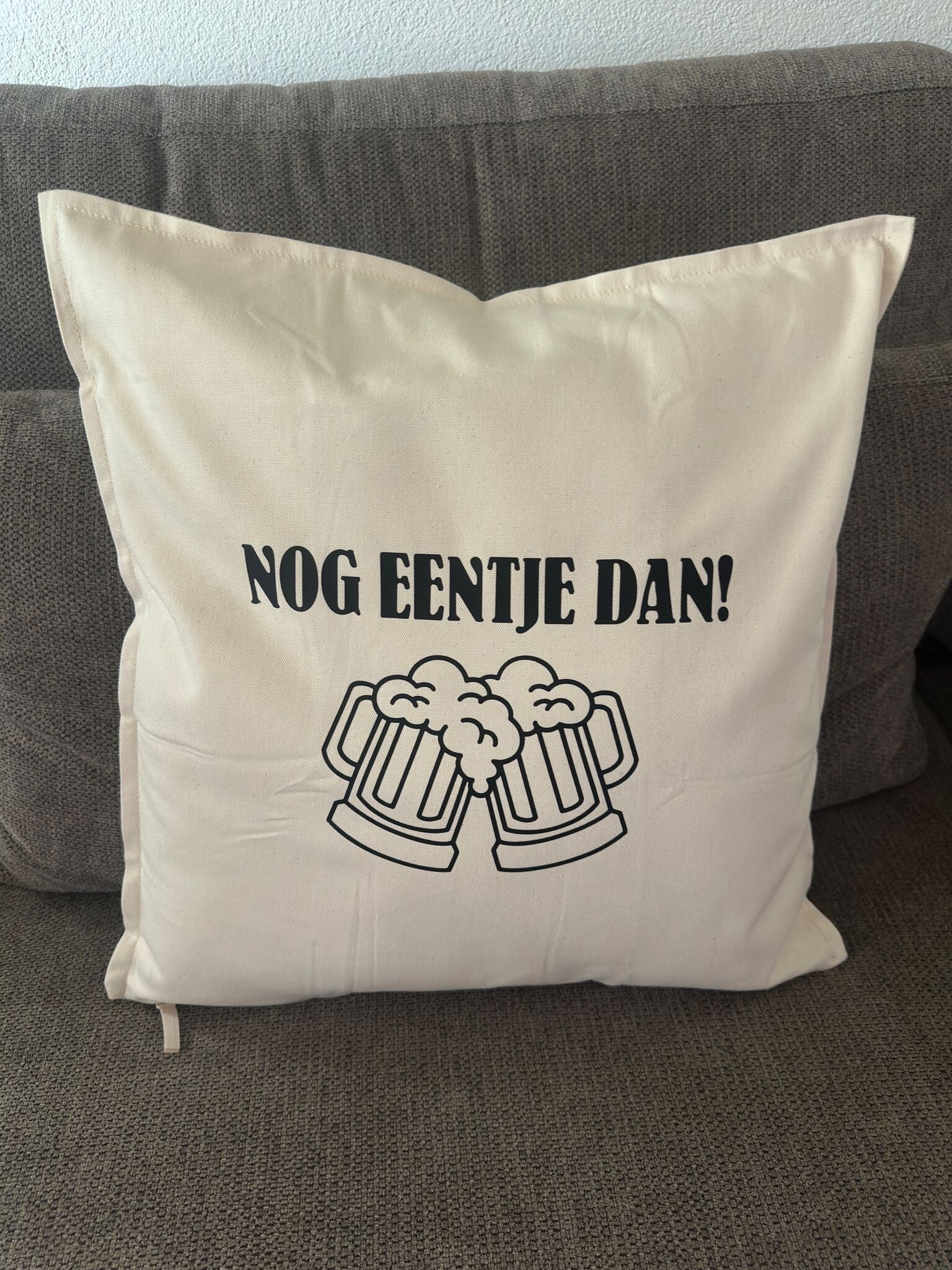 Kussen Nog Eentje Dan | Grappig & Gepersonaliseerd Cadeau