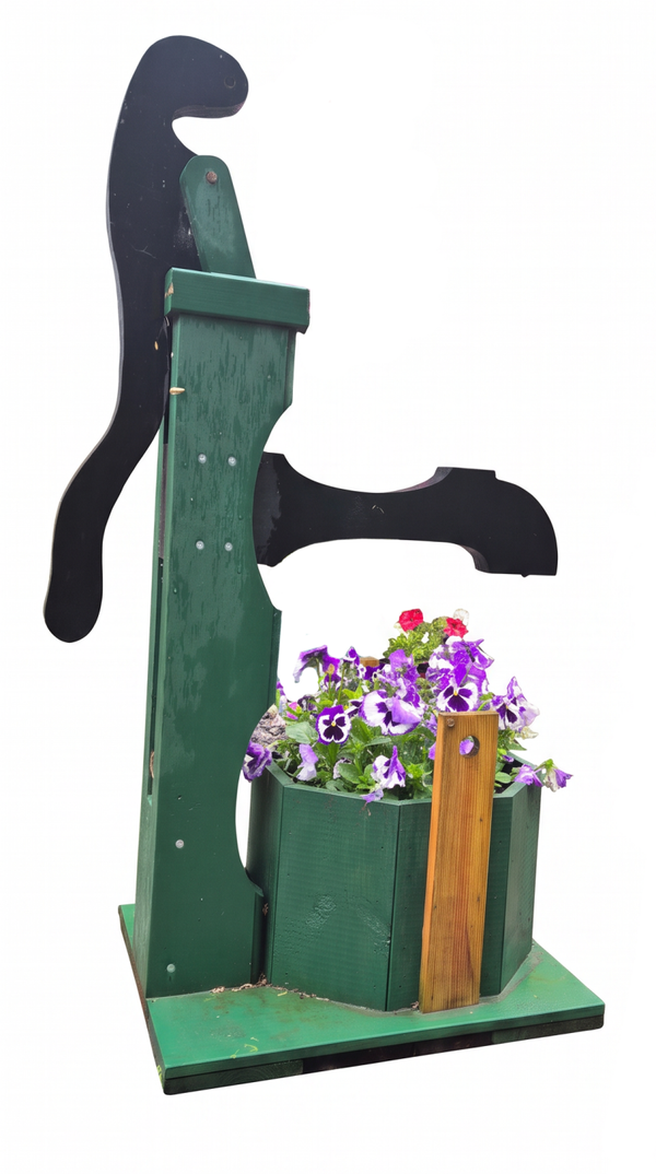Waterpomp - tuinornament - plantenbak