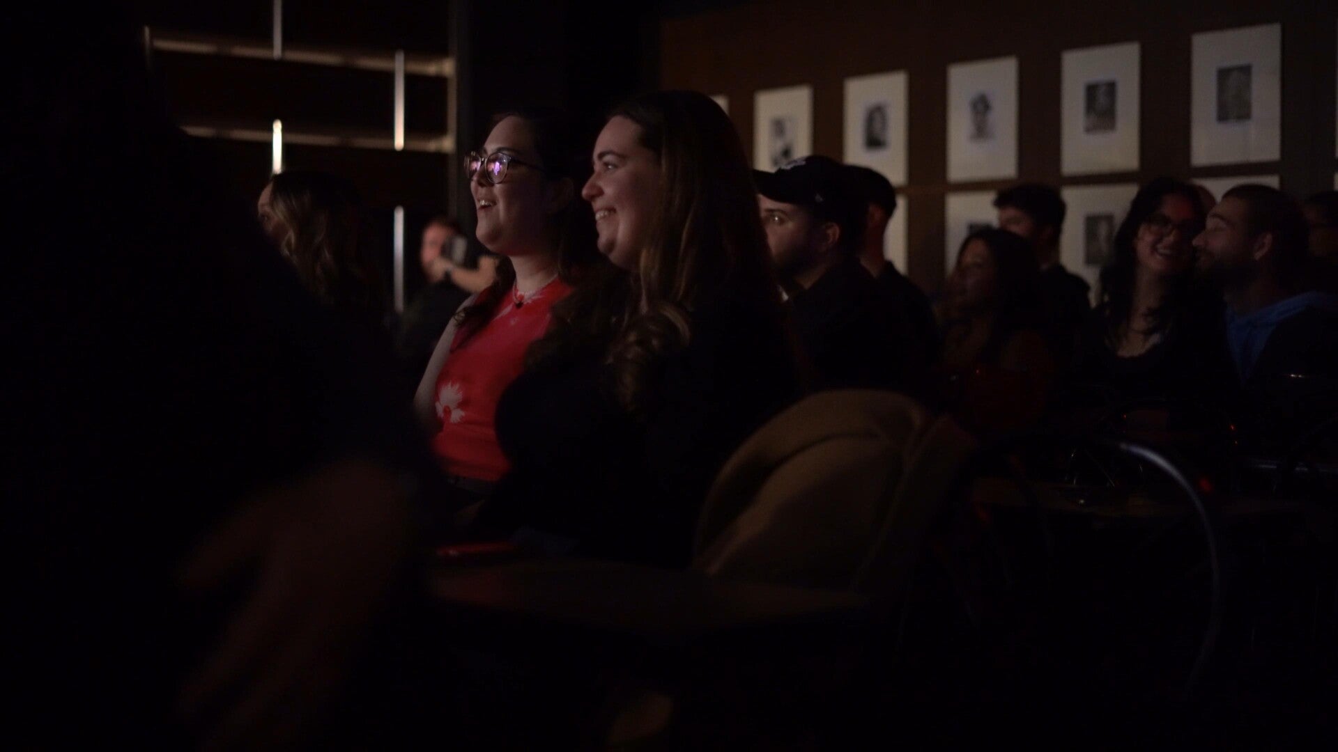Comedy audience laughing at a Big Funny Comedy show for the Dorchester event at The Mill Pond Tap & Grill.