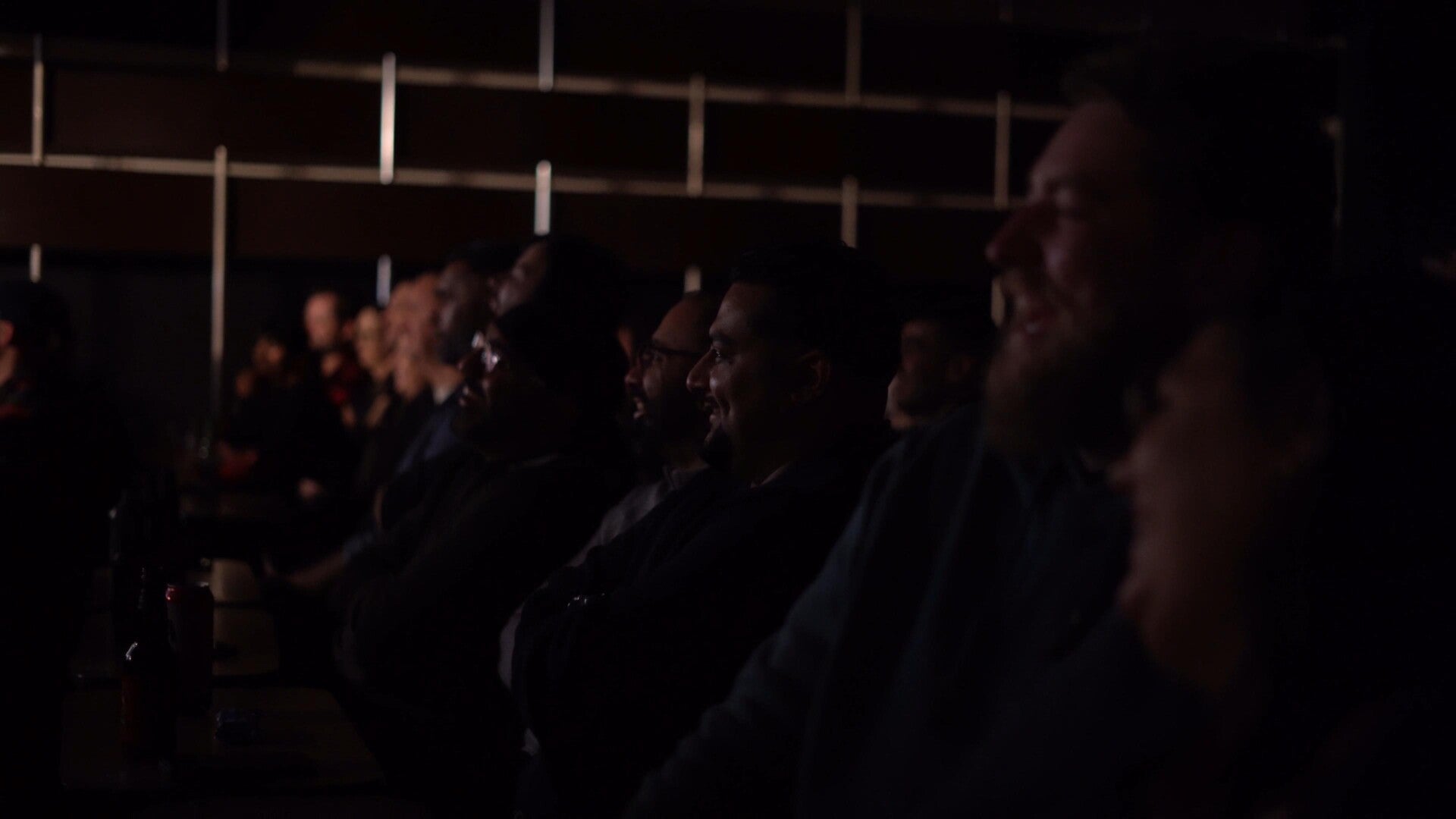 Comedy audience laughing at a Big Funny Comedy show for the Dorchester event at The Mill Pond Tap & Grill.