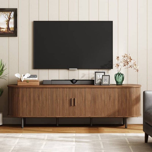 Tv Stand With Storage And Shelves Designed
