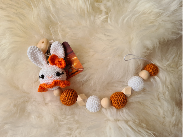 Schnullerkette Hase