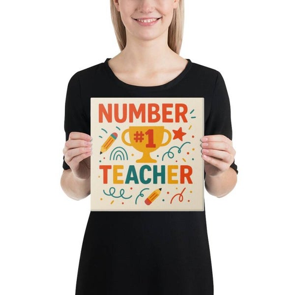 Number 1 Teacher Canvas