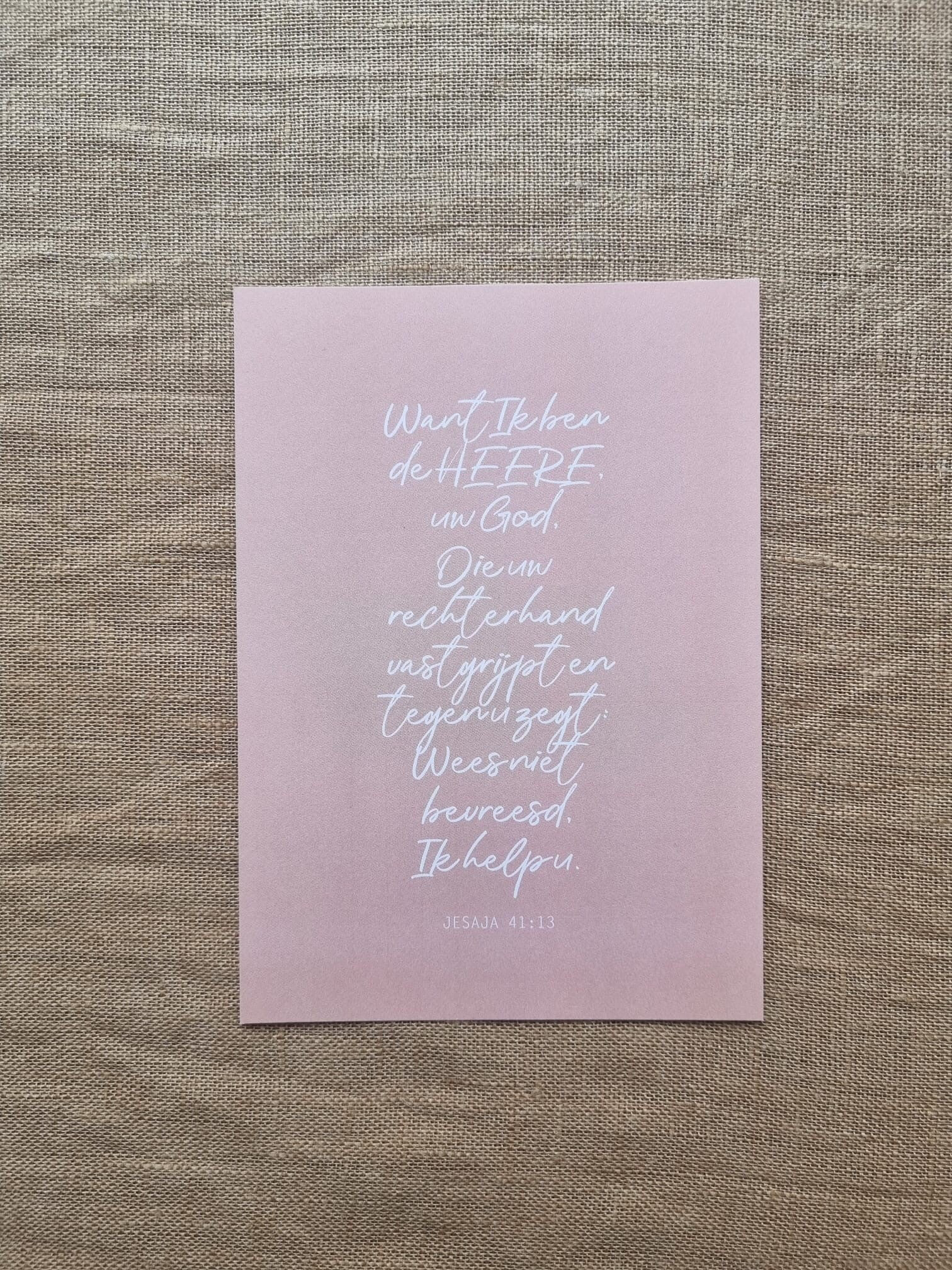 Kaart A6 - ‘Ik Help U’