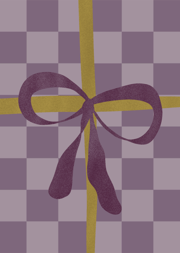 Kaart A6 - ‘Cadeautje Paars’