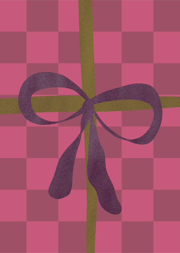 Kaart A6 - ‘Cadeautje Roze’