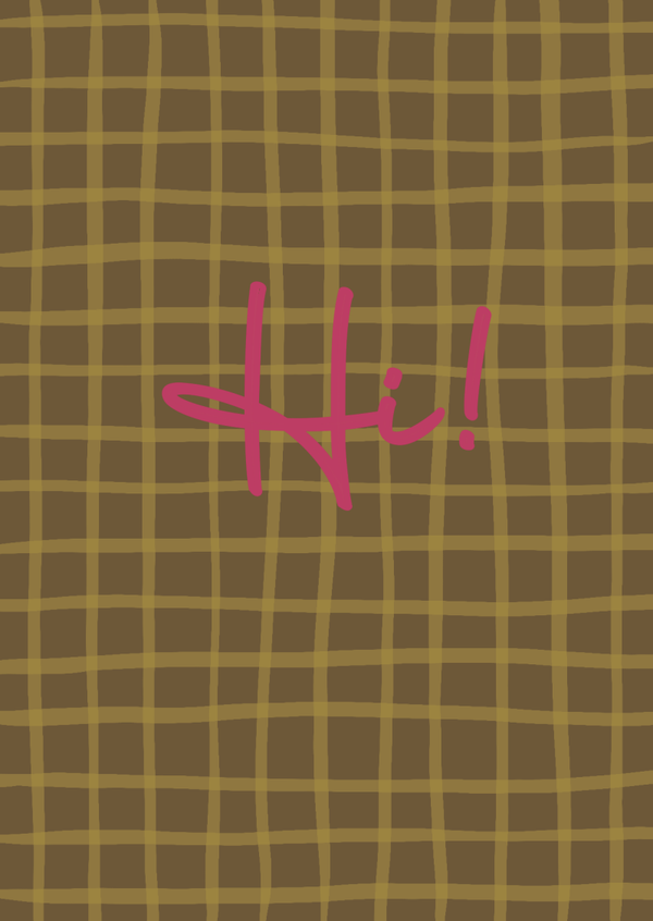 Kaart A6 - ‘Hi!’