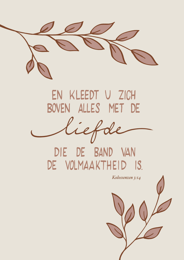 Kaart A6 - ‘Volmaakte Liefde’