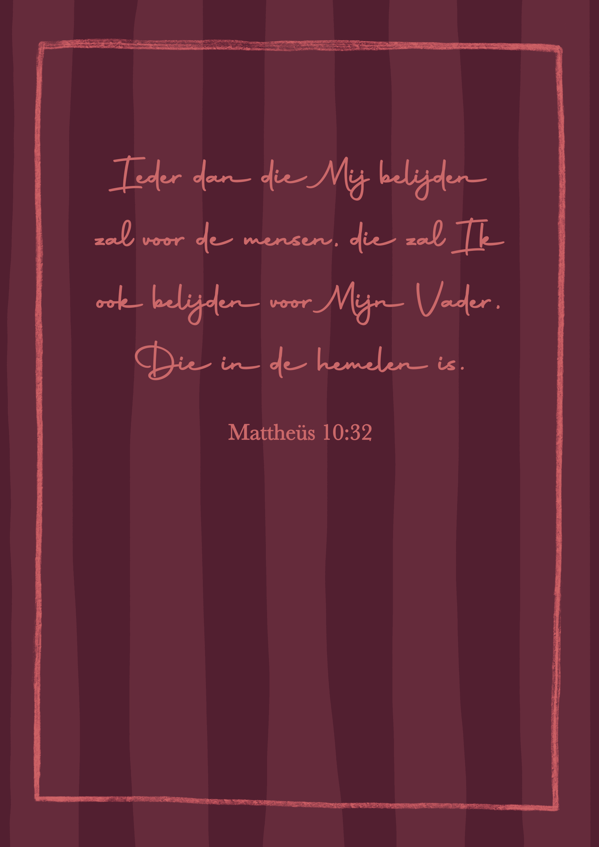 Kaart A6 - ‘Belijden Voor Mijn Vader’