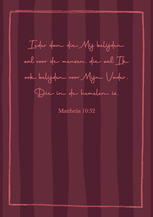 Kaart A6 - ‘Belijden Voor Mijn Vader’