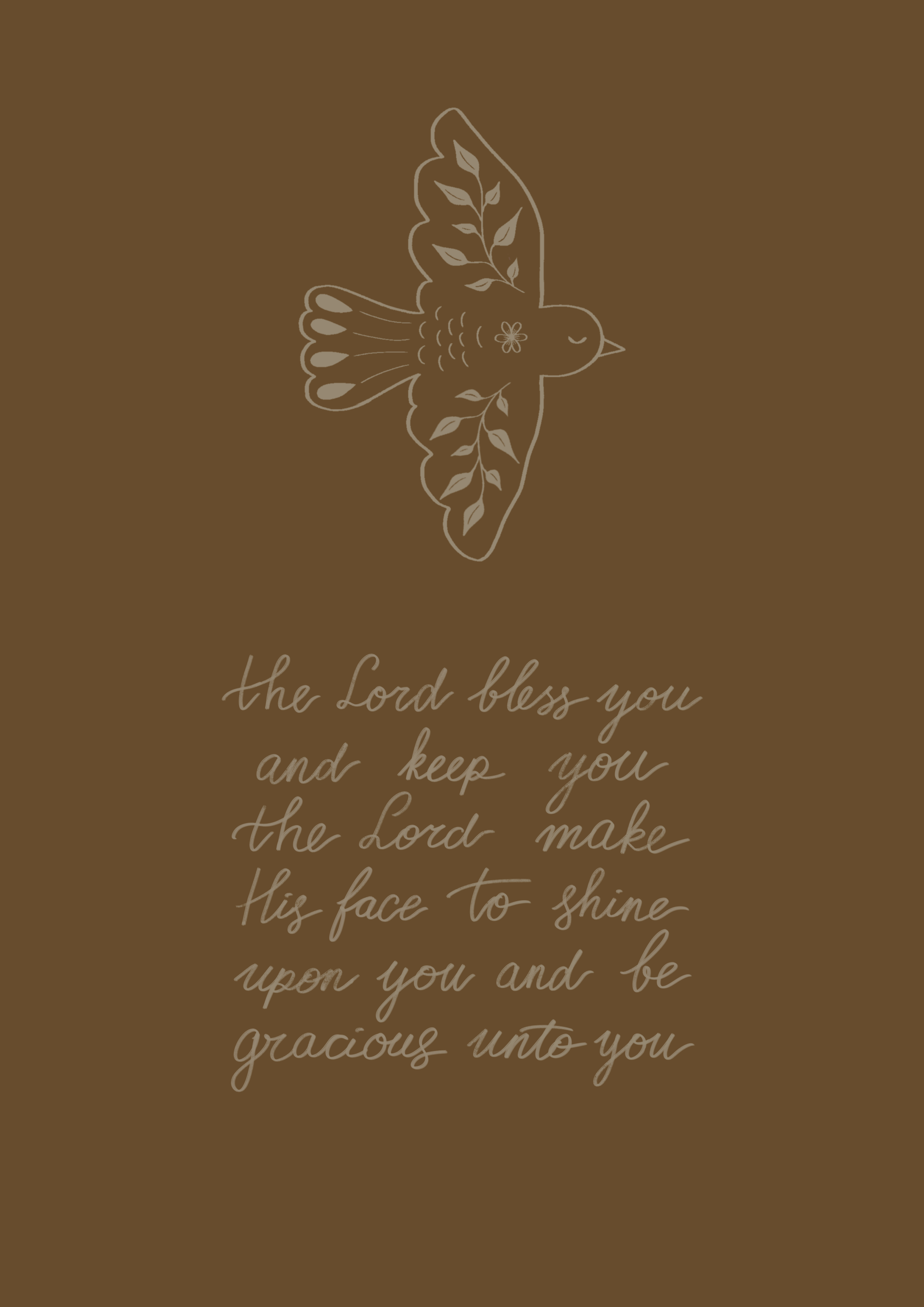 Kaart A6 - ‘The Lord Bless You’