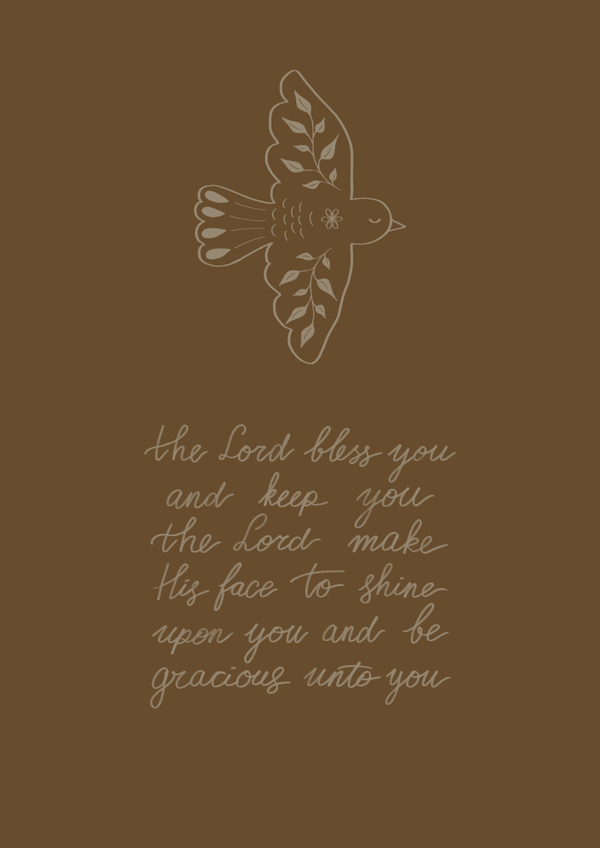 Kaart A6 - ‘The Lord Bless You’