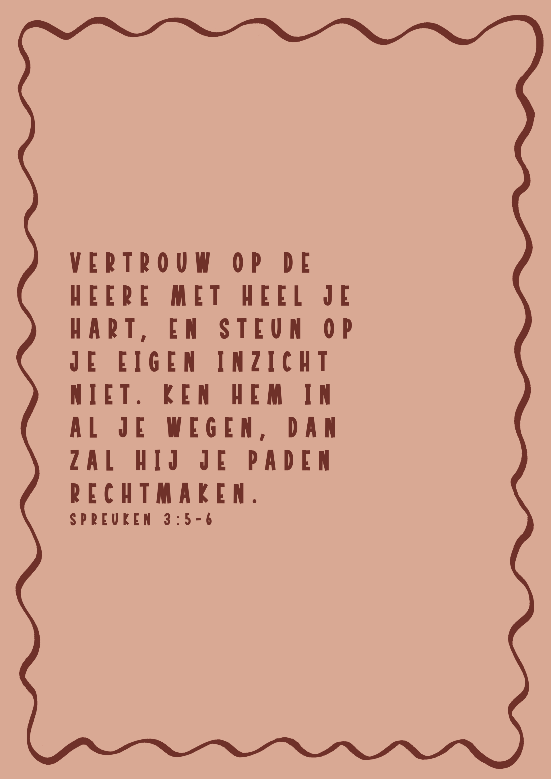 Kaart A6 - ‘Vertrouw Op De Heere’