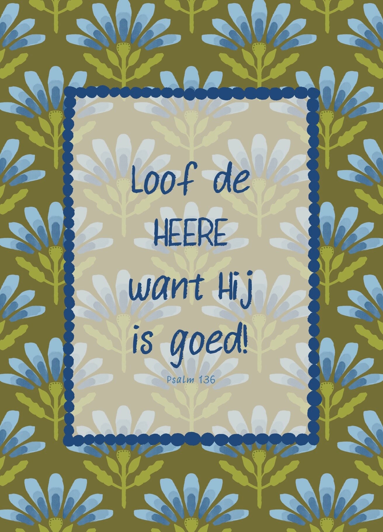 Kaart A6 - ‘Loof de HEERE’