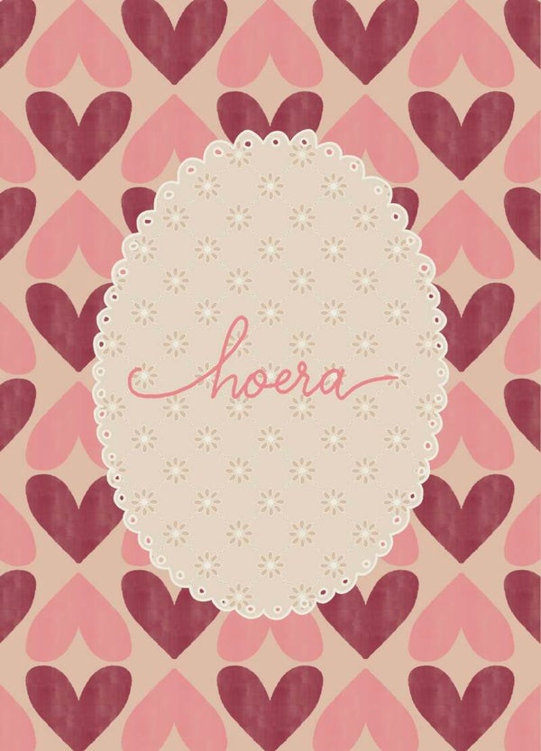 Kaart A6 - ‘Hoera’