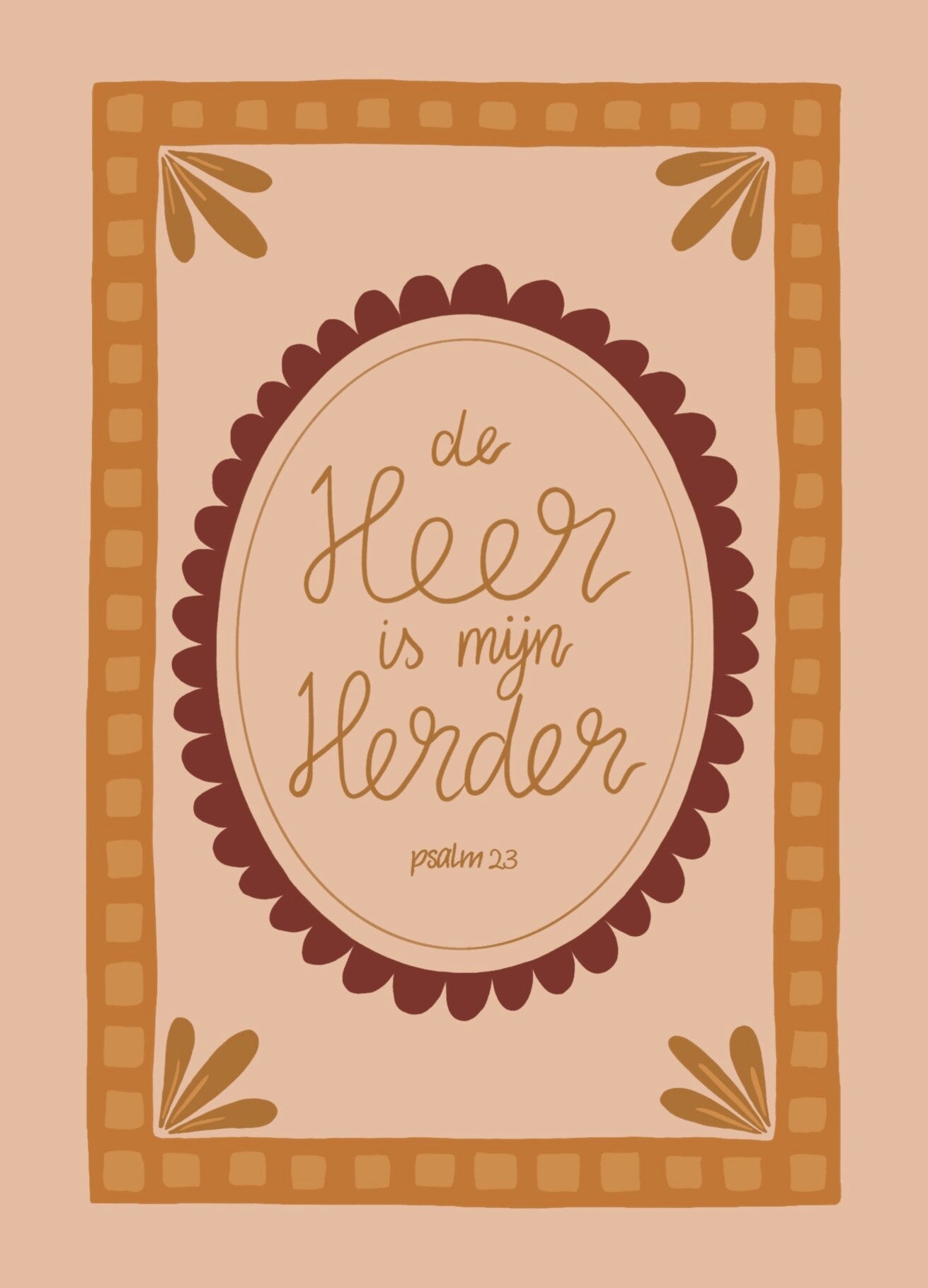 Kaart A6 - ‘De Heer is mijn Herder’