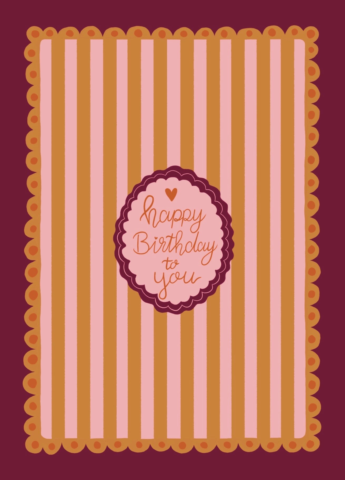 Kaart A6 - ‘Happy Birthday’