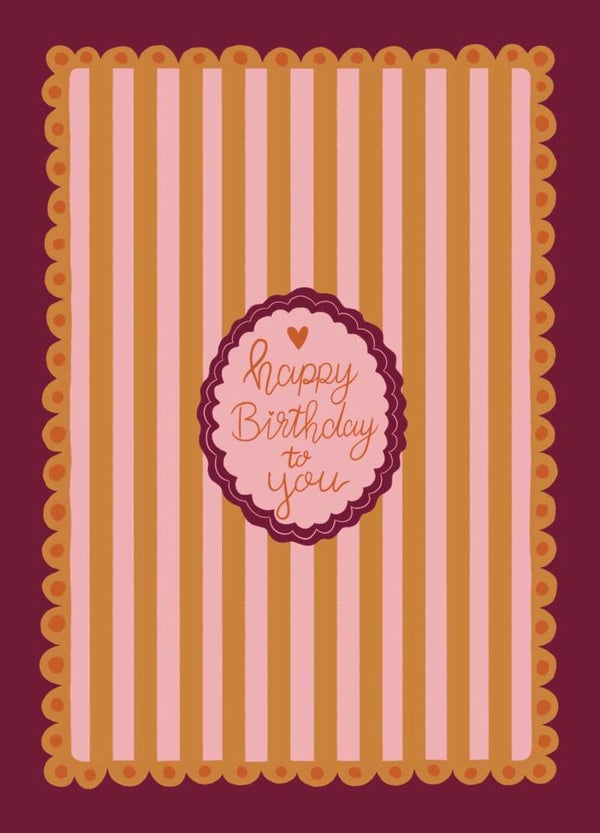 Kaart A6 - ‘Happy Birthday’
