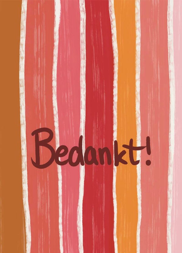 Kaart A6 - ‘Bedankt’