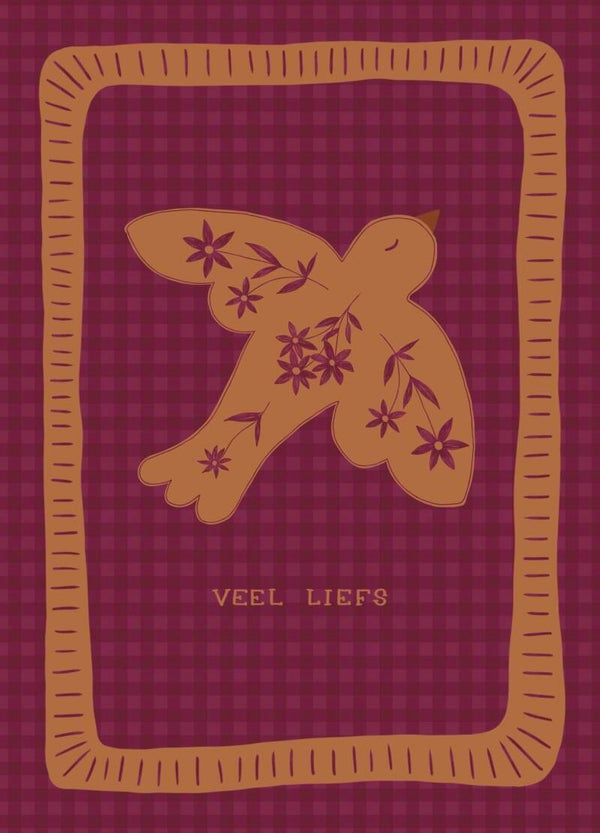 Kaart A6 - ‘Veel Liefs’