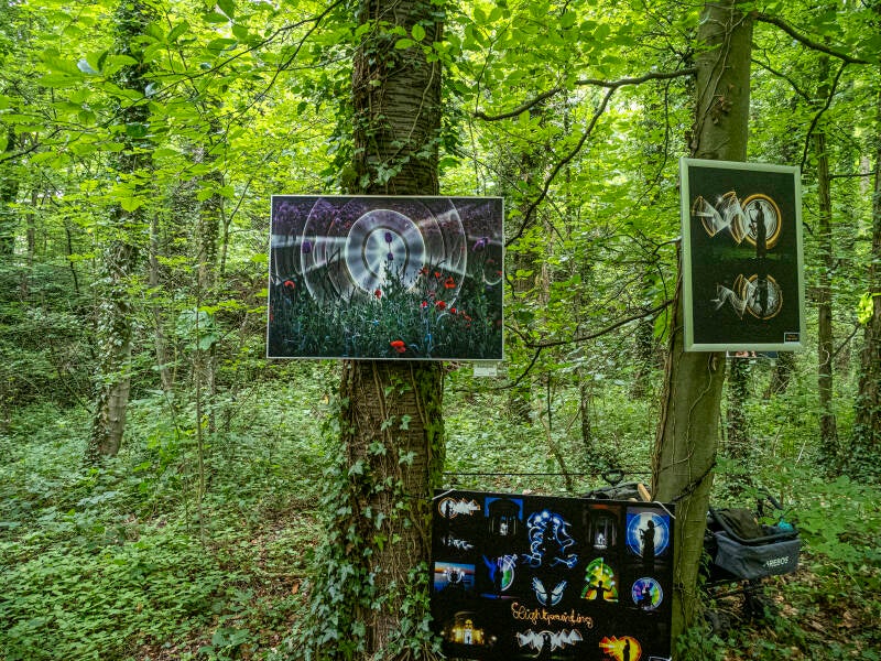 Elze - Kunst im Wald - Lightpainting