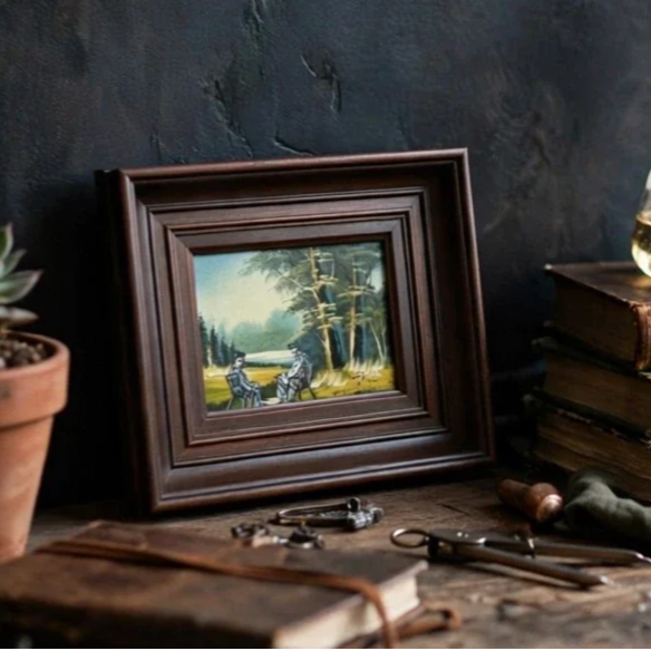 Breaking Bad, origineel upcycled vintage schilderij