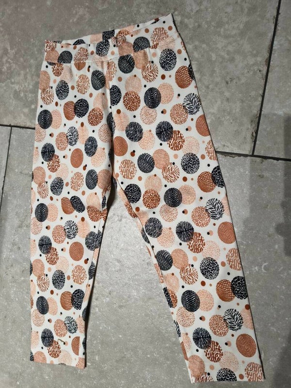 Legging in grote bollen print