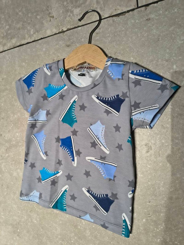 Grijze shirt met korte mouwen