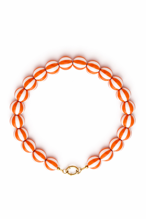 Orange Swirl Necklace