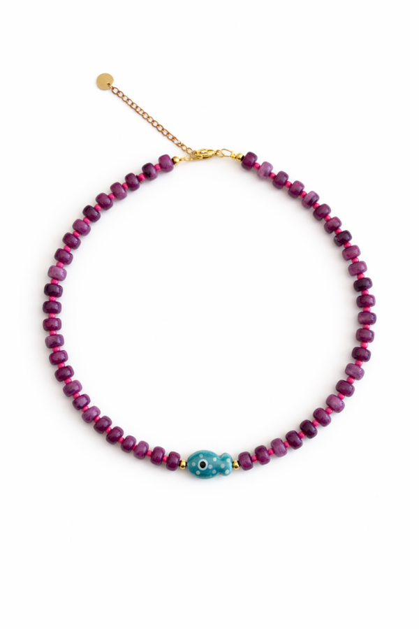 Disco Fish Necklace