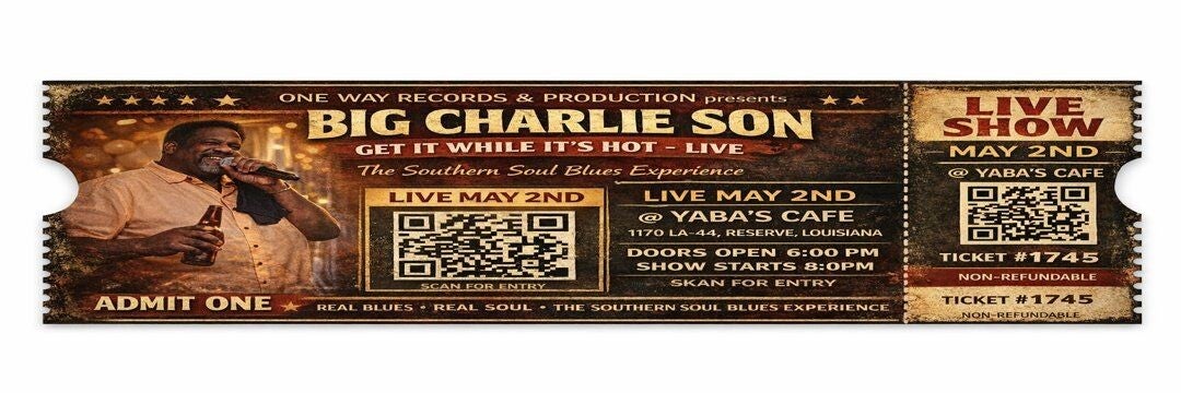 Big Charlie Son "get it while it's hot show"